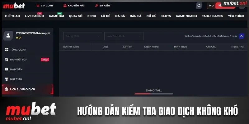 Hướng dẫn kiểm tra trạng thái giao dịch không khó cho người mới